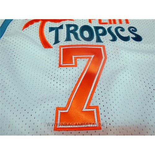 Camiseta Pelicula Flint Tropscs Coffee Black NO 7 Blanco